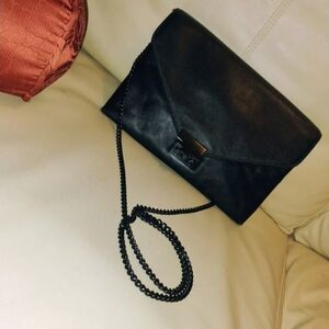 Elegant Black Chain Clutch
